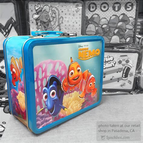 finding dory metal lunch box|Finding Nemo Dory Metal Tin Lunch boxes Lot of 2 Disney.